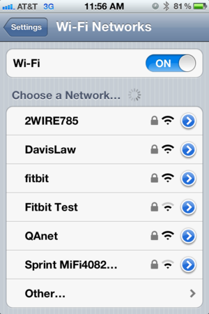 Modification de réseau sur un iPhone : Paramètres Wi-Fi
